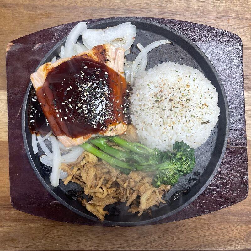 Sizzling Sweet Soy Salmon Steak