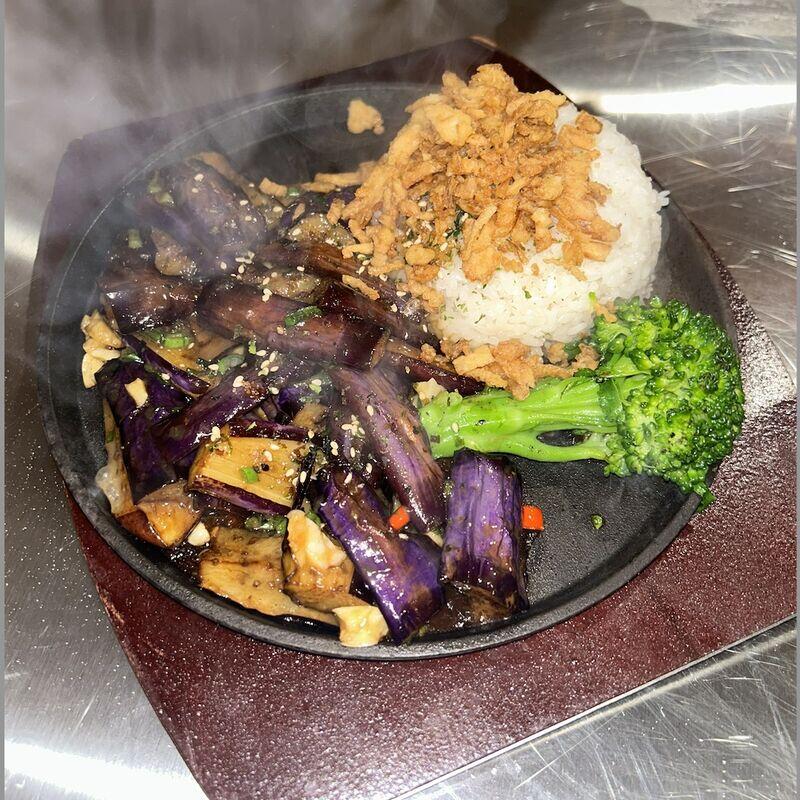 Sizzling Miso Egg Plant