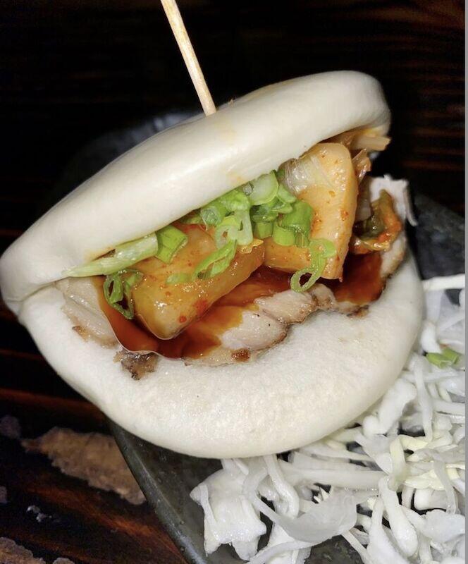 Aji Bun (Pork Kimchi )